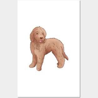 Golden Doodle illustration Posters and Art